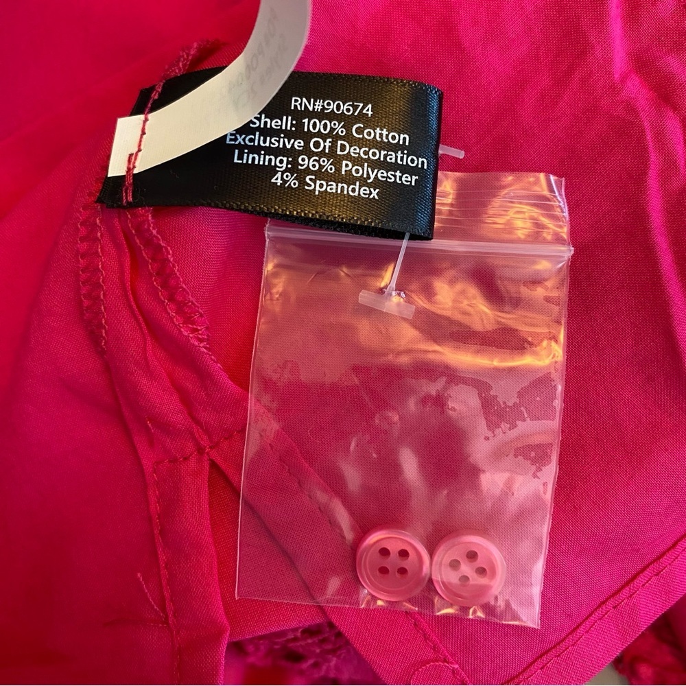 Boston Proper Pink Lace Inset Button Up Blouse - Picture 15 of 15
